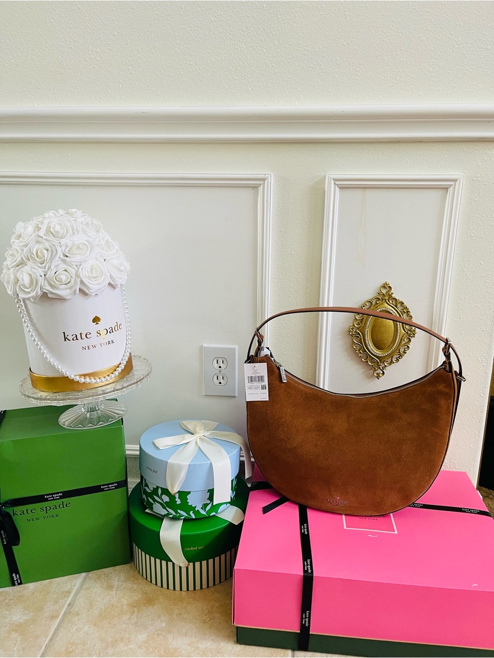 Kate Spade New York Nova Suede Large Shoulder Bag - Picture 6 of 15